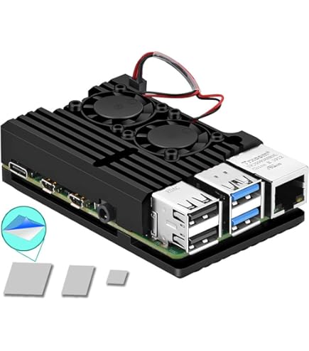 Amazon.com: Raspberry Pi 4 Metal Case with Dual Fan, Raspberry Pi